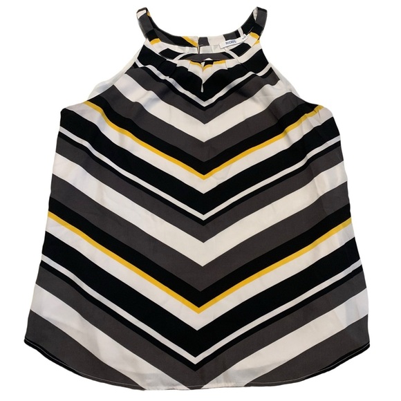 Ricki's Halter Top Chevron Striped Blouse, XL - Picture 1 of 6
